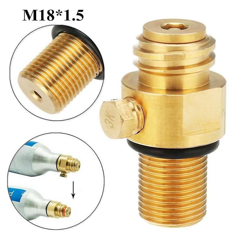 M18x1.5 Refill Co2 Valve Adapter Thread Converter Replacement For