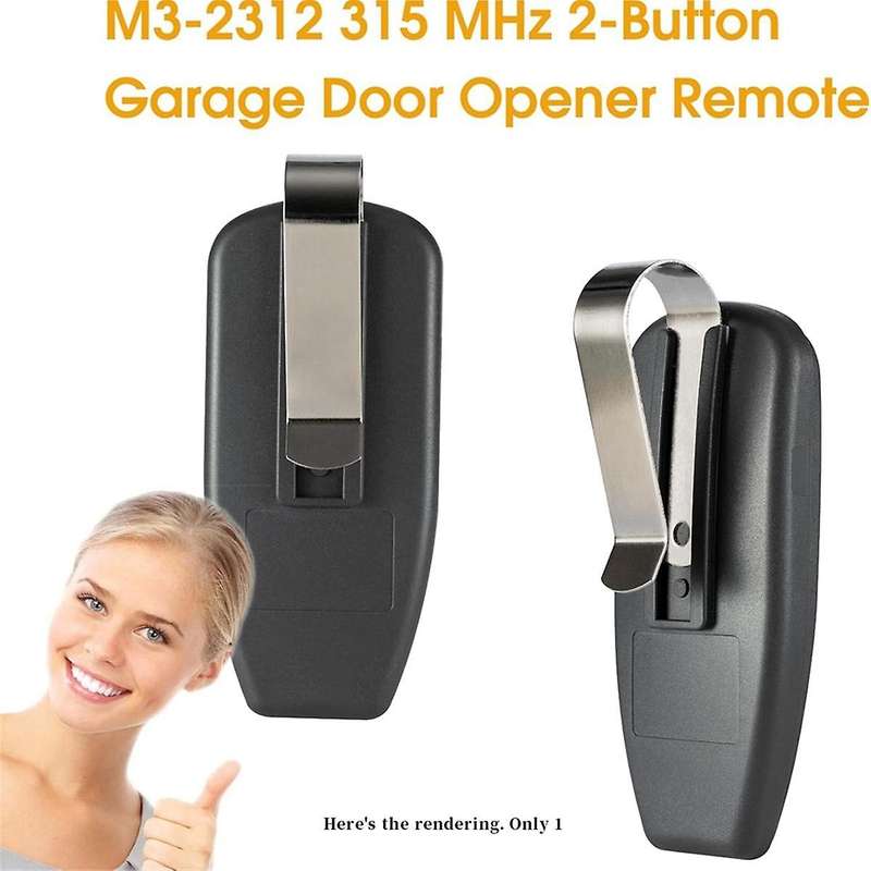 M3-2312 315 MHz 2-Button Garage Door Opener Remote for M4500E, M4700E, DC3700, DC2500, 1 PCS