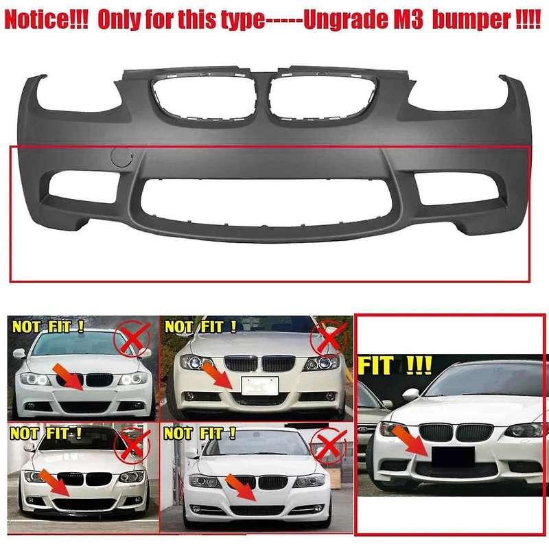 M3 Style Car Front Bumper Lower Grille Grill Cover Honeycomb Mesh Racing Grills Trim for E90 E91 E92