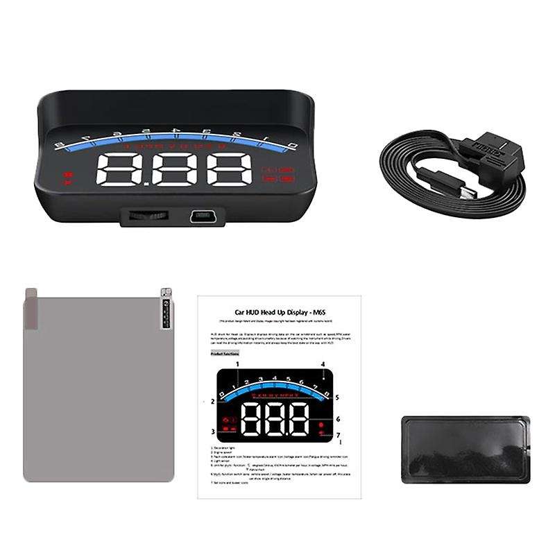 M6S 3.5 HUD Head-Up Display Car-Styling Hud Display Overspeed Warning Windshield Projector Alarm Sys