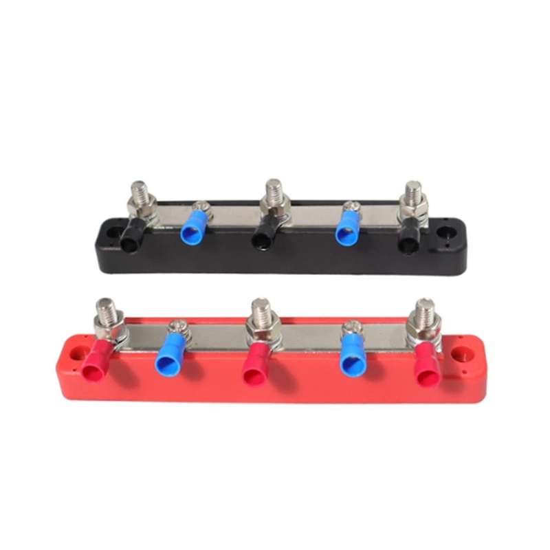M6 Busbar Box Board 150a 4 Terminals Current Busbar Cable Box Power Box Parts Suitable for Rv Yacht
