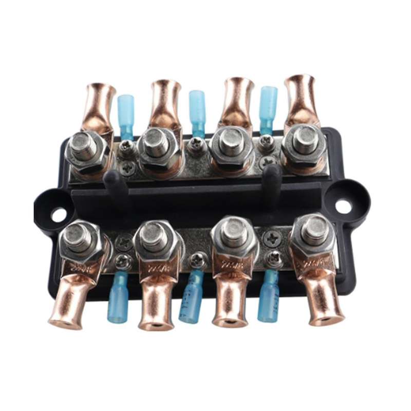 M8 Busbar Box Board Double Row 4-terminal Circuit Current Busbar Cable Box Power Box Parts Are Suita