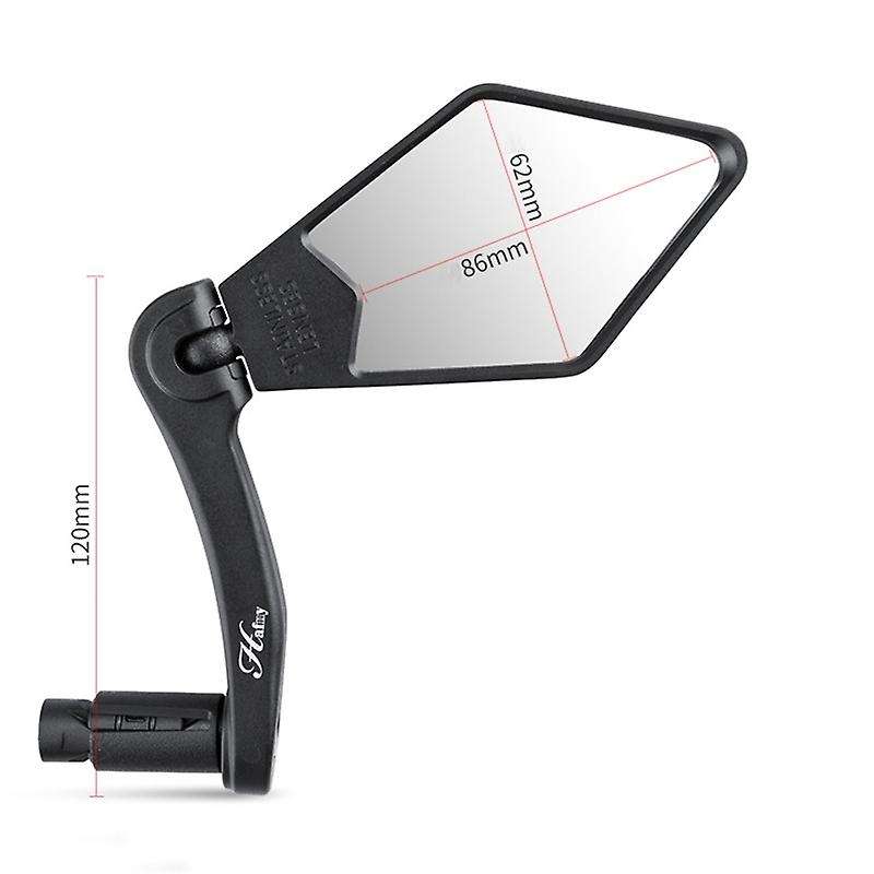 M802 Stainless Steel Lens Bicycle Rear View Mirror Clear Wide Range Back Sight Bike Reflector Angle