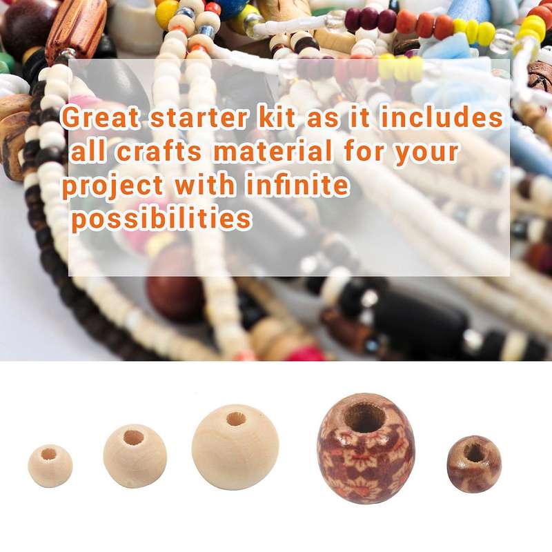 Macrame Rope Kit with Natural Cotton Macrame Cord,Metal Floral Hoops,Wooden Beads,Macrame Wall Hangi