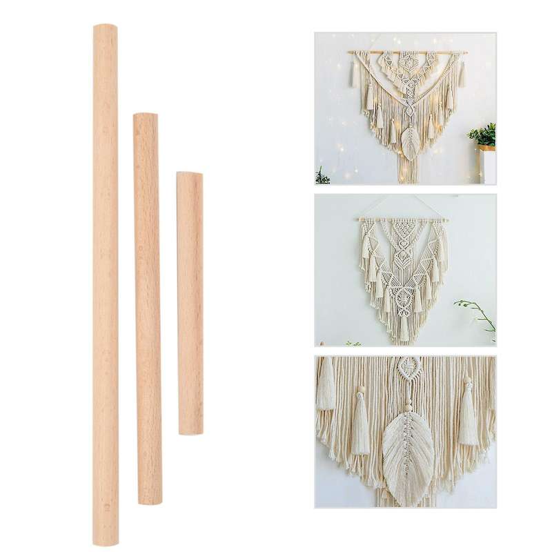 Macrame Rope Kit with Natural Cotton Macrame Cord,Metal Floral Hoops,Wooden Beads,Macrame Wall Hangi