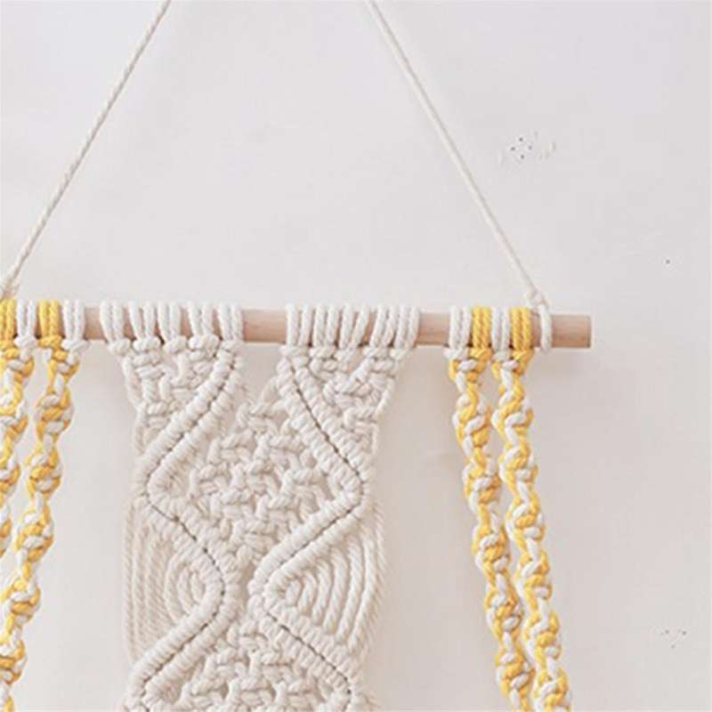 Macrame Wall Hanging Shelf Boho for Bedroom - Woven Rope Macrame Wall Art As Boho Bathroom Shelf De