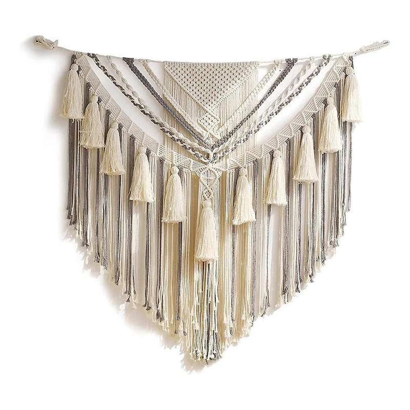 Macrame Wall Hanging, Macrame Tapestry Wall Art, Boho Woven Yarn Tapestry, Above Bed Wall Decor for