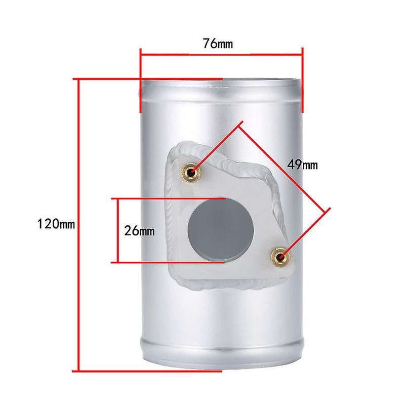 Maf Performance Flow Meter 76mm Flow Sensor Adapter Fit for for for For