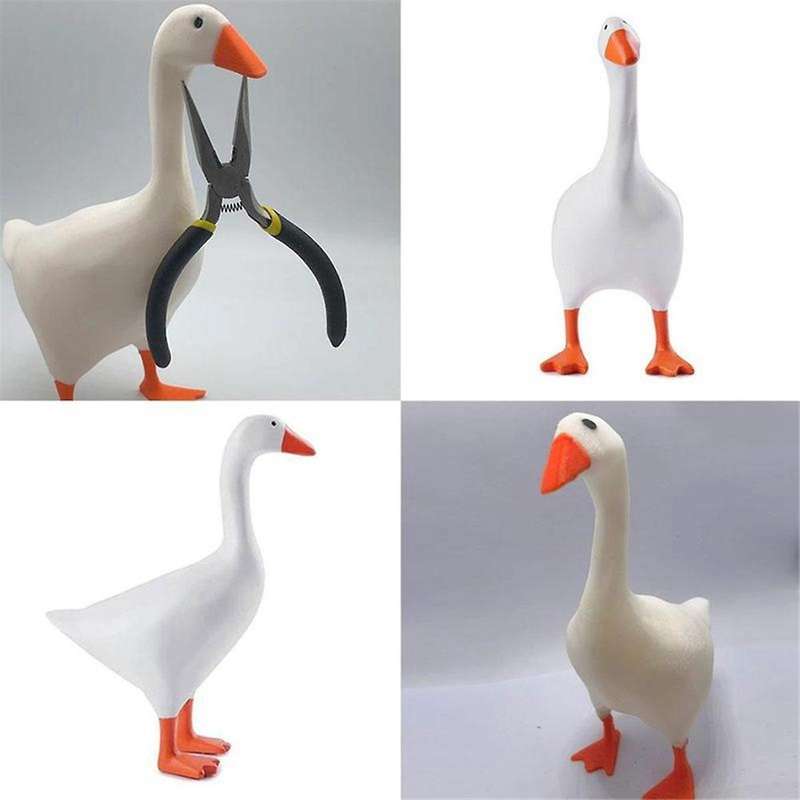 Magnetic Goose Key Holder Cute Home Decor Kawaii Room Office Table Desk Decor Aesthetic Funny Sculpt