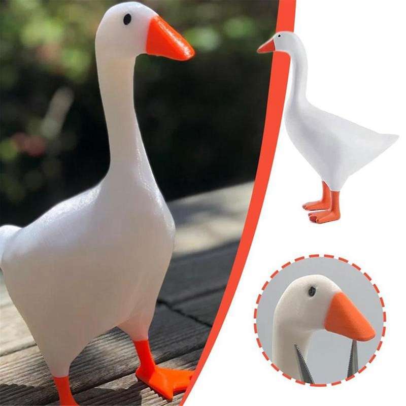 Magnetic Goose Key Holder Cute Home Decor Kawaii Room Office Table Desk Decor Aesthetic Funny Sculpt