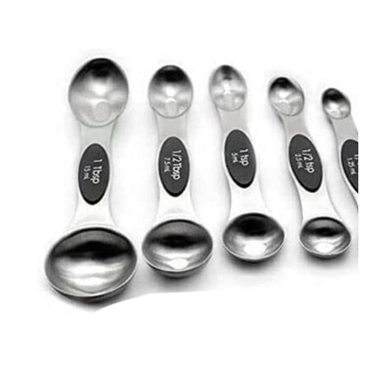 Magnetic Measuring Cups Spoons Dual-sided Kitchen Spoon Stainless Steel Set Measuring Spoon, Multic