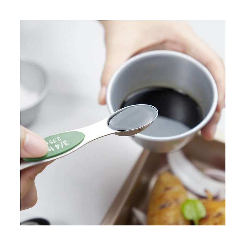 Magnetic Measuring Cups Spoons Dual-sided Kitchen Spoon Stainless Steel Set Measuring Spoon, Multic