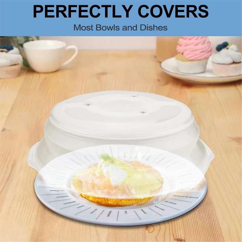 Magnetic Microwave Cover for Food, Collapsible Microwave Splatter Guard Cover Clear Microwave Food C
