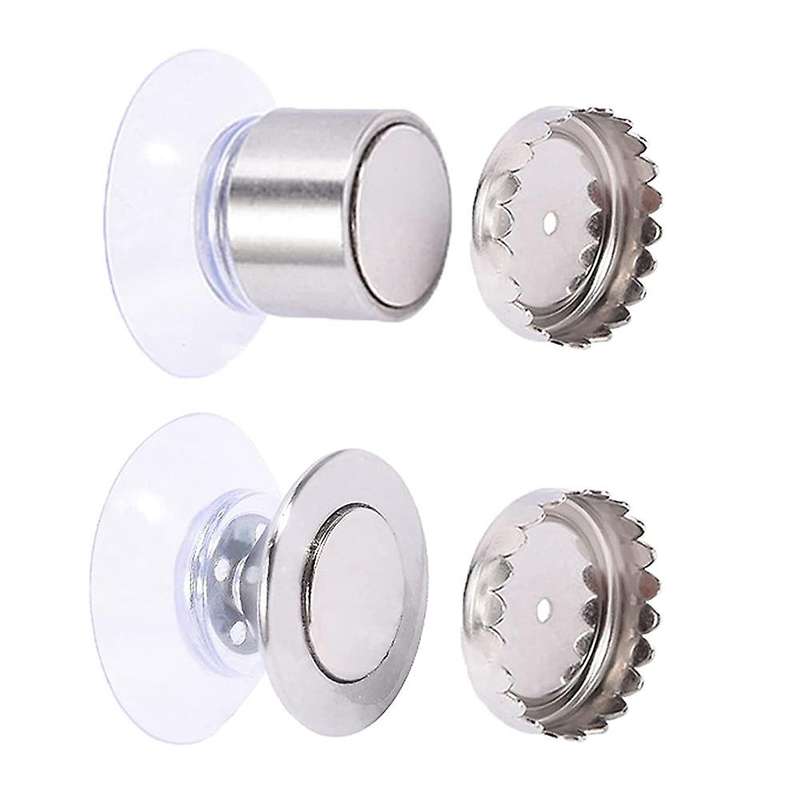 Magnetic Soap Dish, 2Pcs Magnetic Soap Dish No Drilling, No Nails and No Glue, Vacuum Adsorption, Su