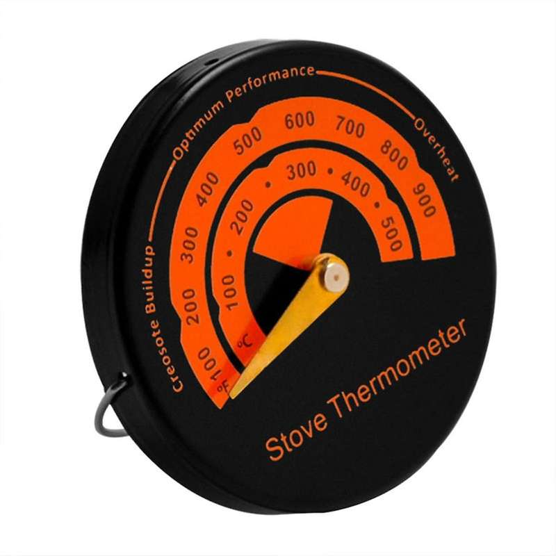 Magnetic Stove Thermometer - Wood Burner Top Temperature Meter - Fireplace Accessory