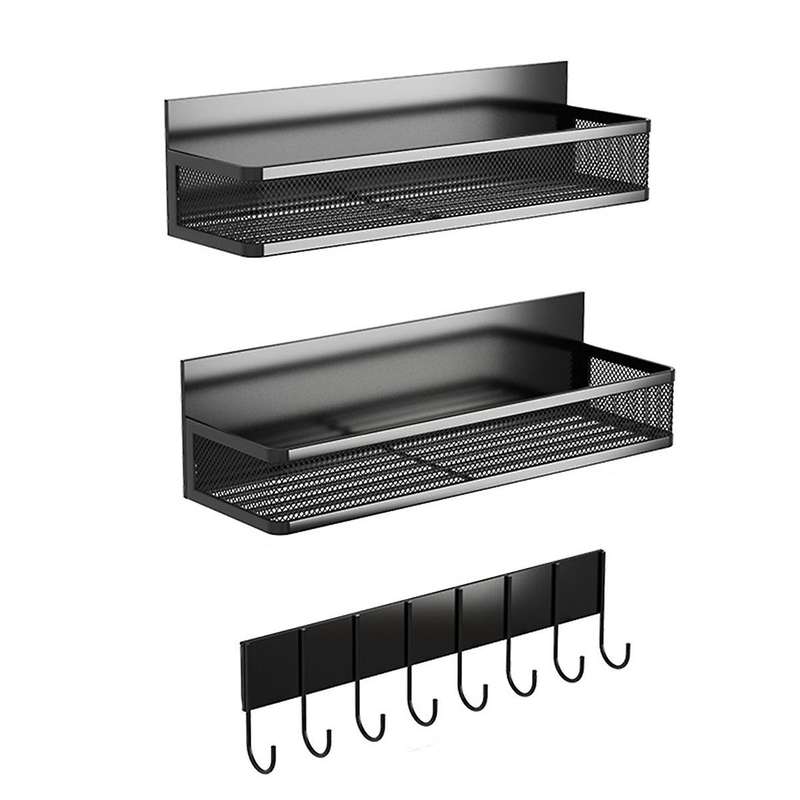 Magnetic Spice Rack for Refrigerator, Magnetic Refrigerator Organizer, Strong Magnetic Fridge Shelf,