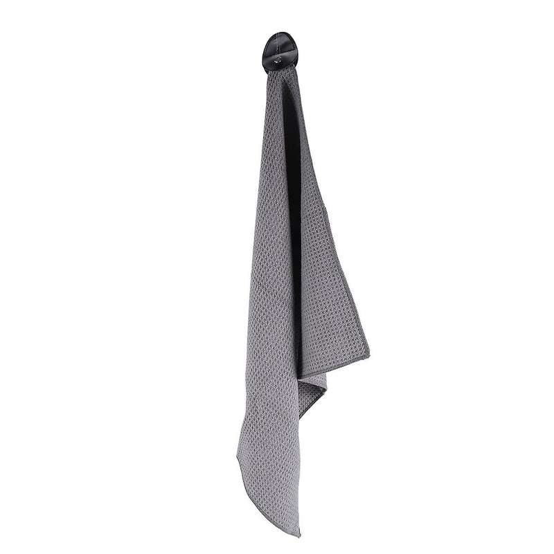 Magnetic Towel, Tier Microfiber with Deep Pockets Magnet for to Golf Carts or Clubs,Grey
