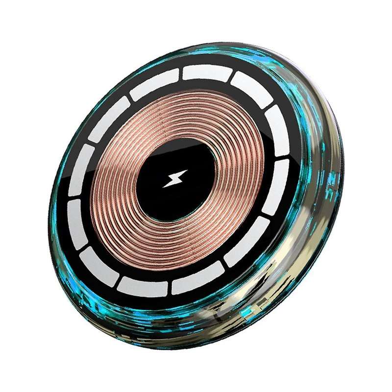 Magnetic Wireless Mount Charger, Magnetic Phone Holder Fast Charging Wireless Car Charger with RGB L
