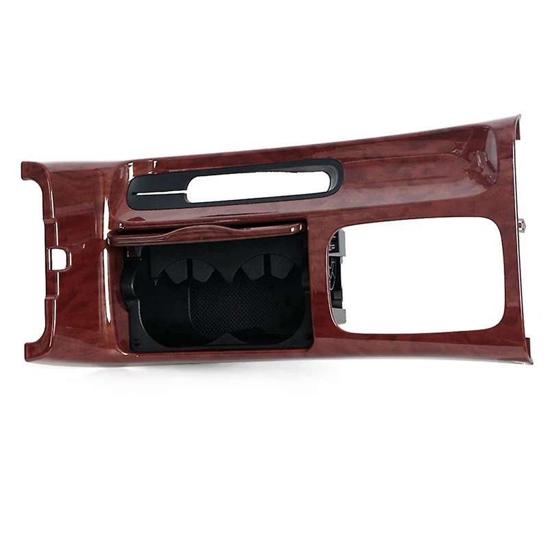Mahogany Car Storage Box Cup Holder for 2002-2006 Shifter Trim Center Panel Shifter Bezel Handbrake