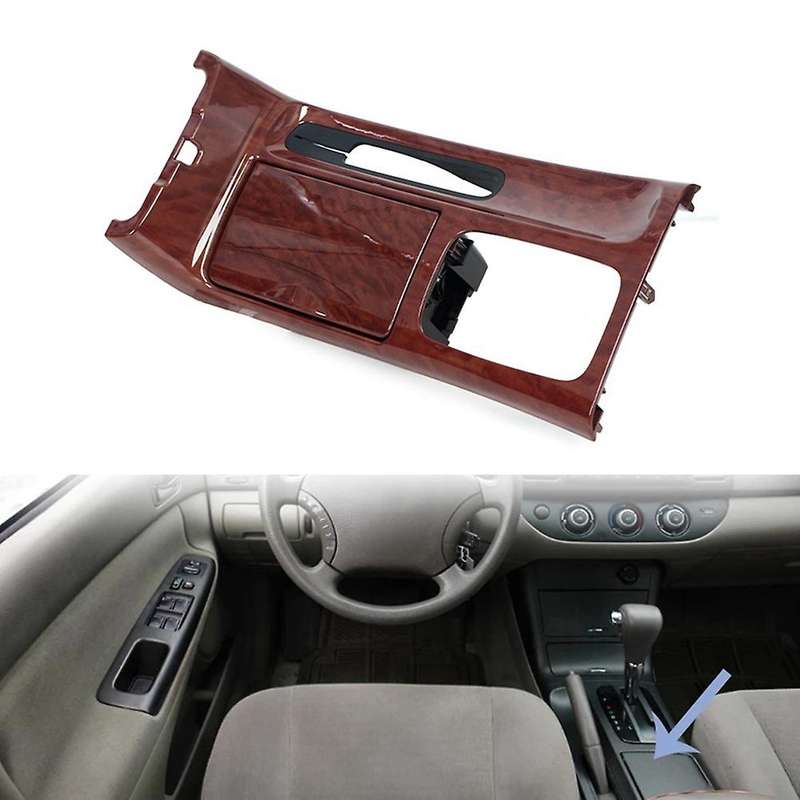 Mahogany Car Storage Box Cup Holder for 2002-2006 Shifter Trim Center Panel Shifter Bezel Handbrake