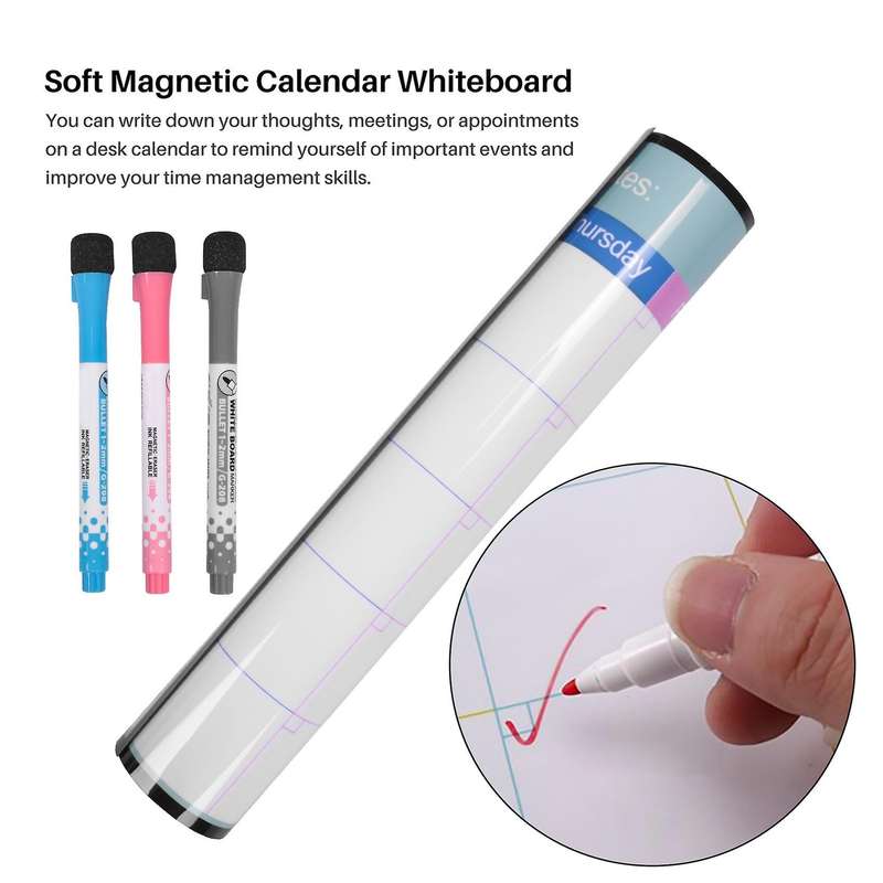 Magnetic Whiteboard Calendar Schedule Weekly Monthly Magnet Calendar Planner Drawing Refrigerator S