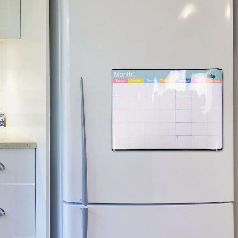 Magnetic Whiteboard Calendar Schedule Weekly Monthly Magnet Calendar Planner Drawing Refrigerator S
