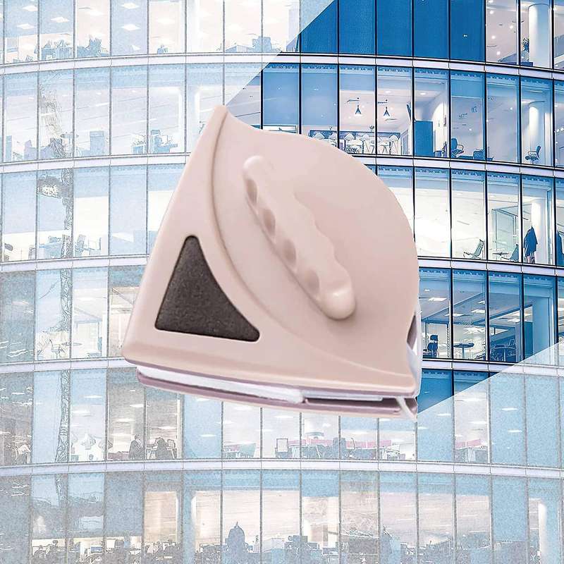 Magnetic Window Cleaner, Double-Sided Magnetic Glass Cleaning Brush Window Cleaner Wiper for 15-24mm