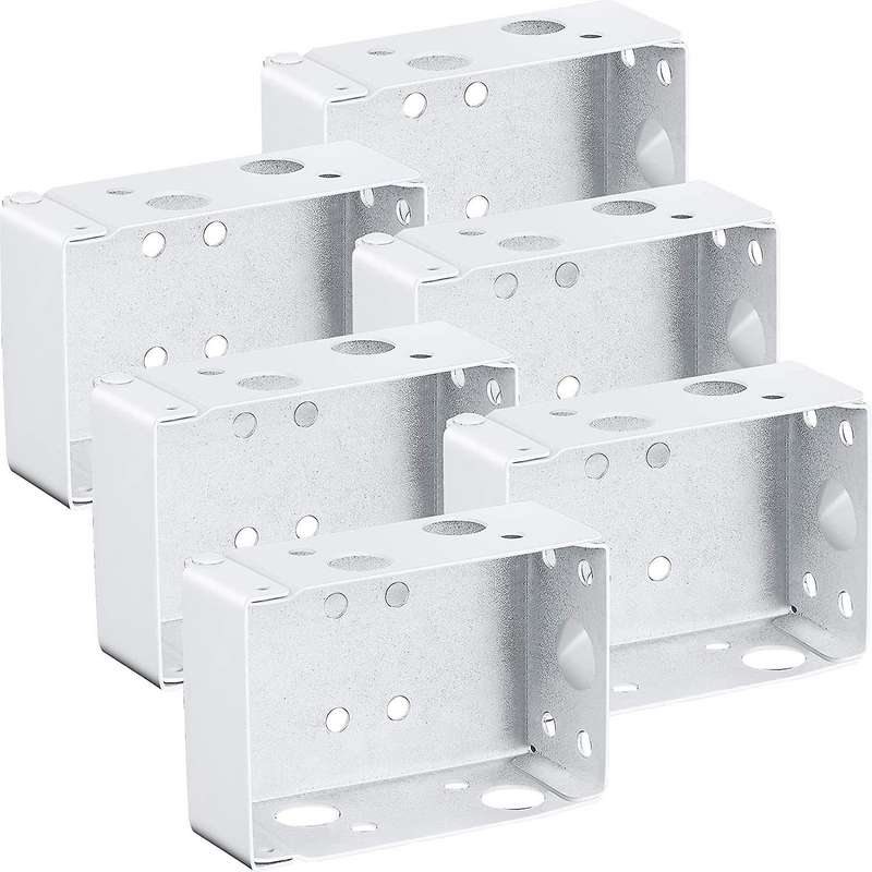 6 Pieces White Color Window Blinds Headrail Bracket with Screws