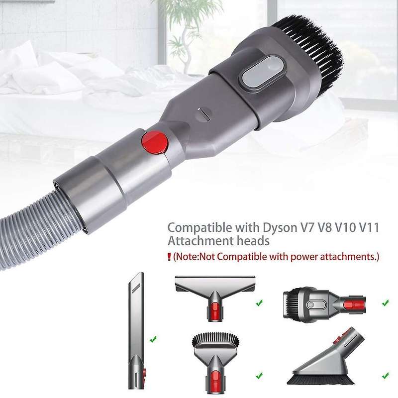 Crevice Tool Attachment and Flexible Extension Hose for Dyson V11 V10