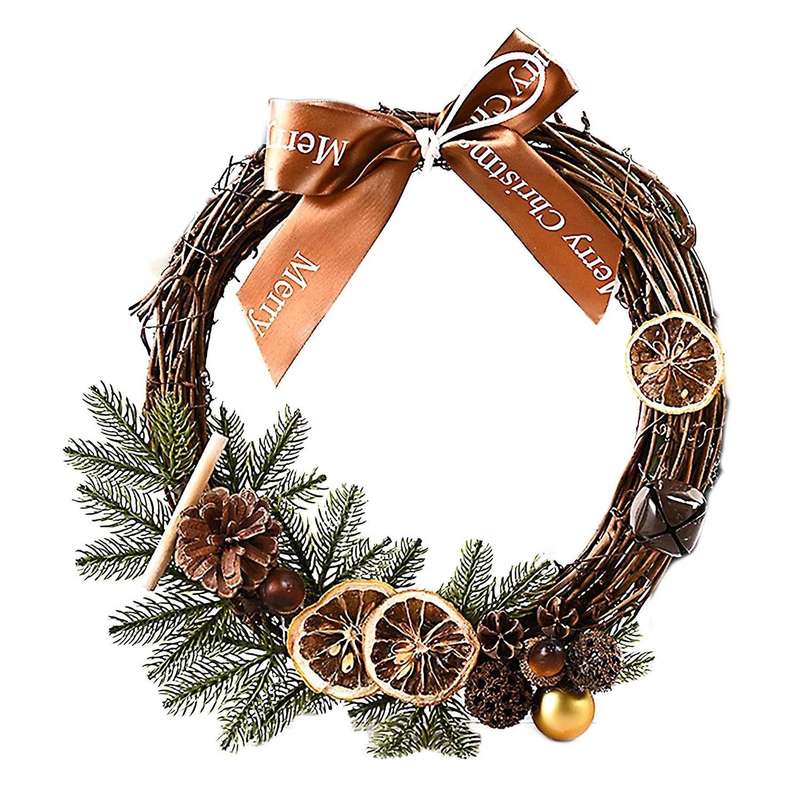 Creative Lemon Vine Ring Pendant Xmas Elements Wreaths Circle