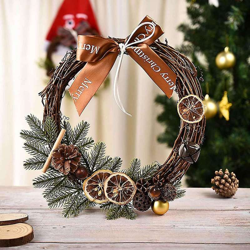 Creative Lemon Vine Ring Pendant Xmas Elements Wreaths Circle