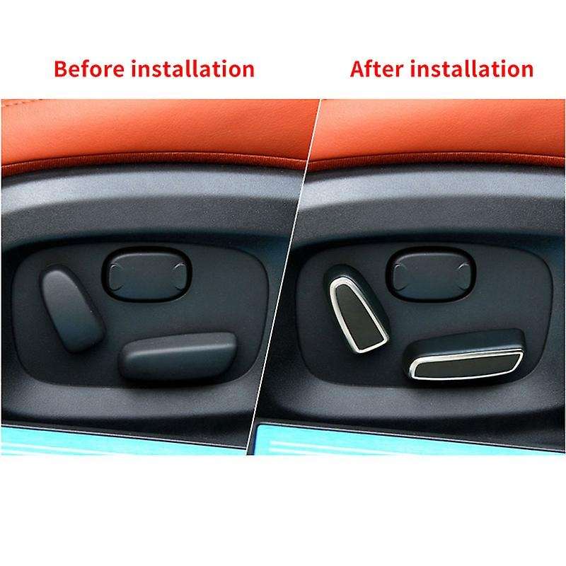 Car Seat Adjustment Button Decoration Cover Trim For-jaguar Xf