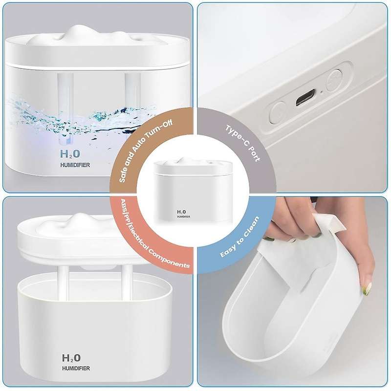 Humidifier 800ml for Bedroom Desk Humidifier for Baby Office Home,b