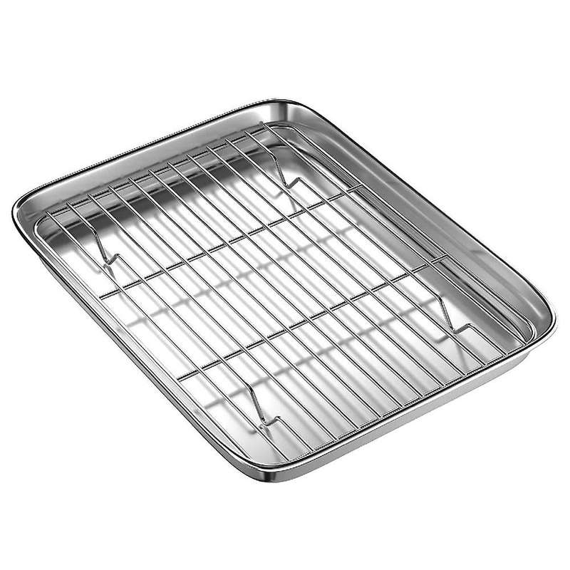 10 Inch Toaster Oven Tray and Rack Set, with Cooling Rack,dishwasher