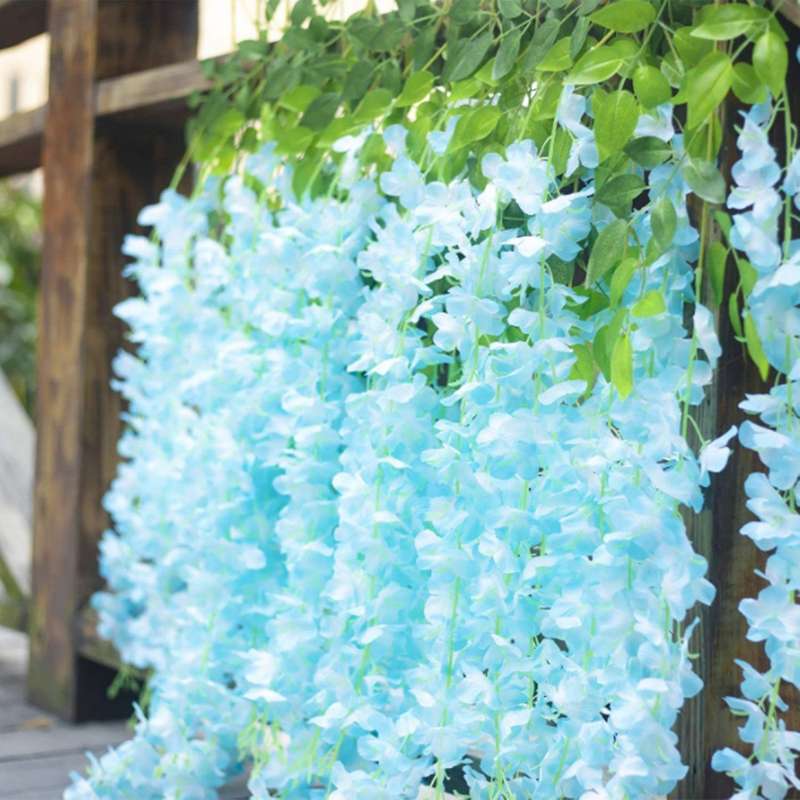 12pcs Wisteria Artificial Flower,for Wedding Party Wall Decoration B