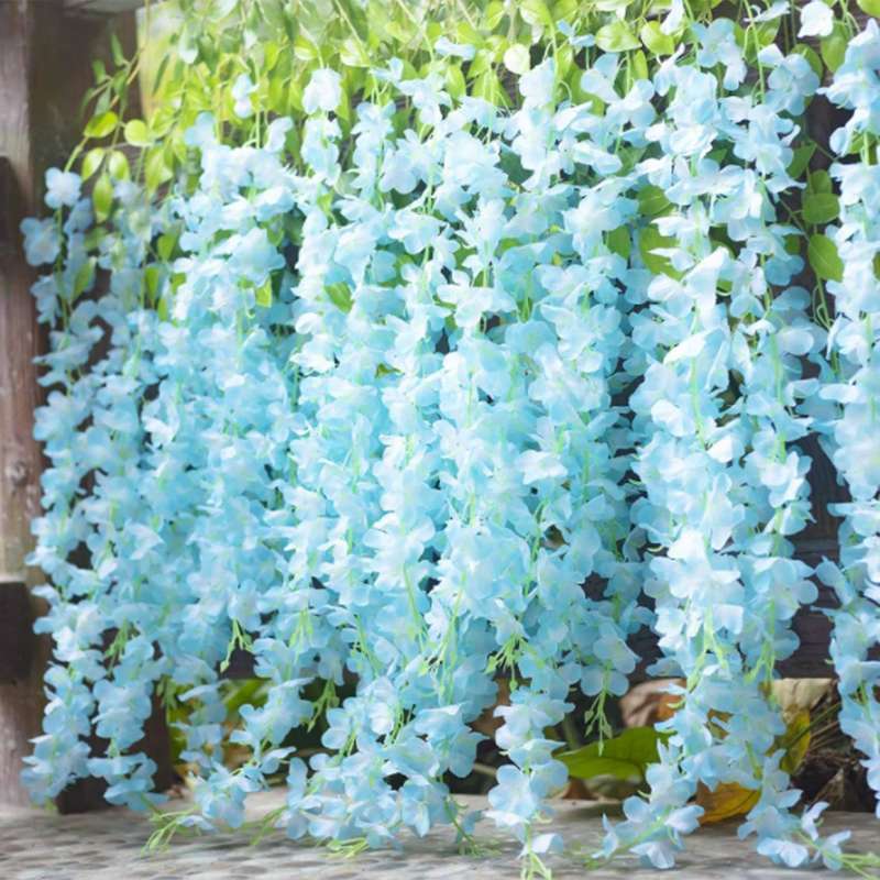 12pcs Wisteria Artificial Flower,for Wedding Party Wall Decoration B