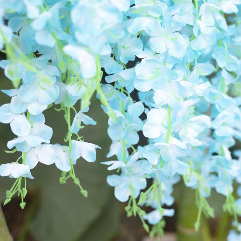 12pcs Wisteria Artificial Flower,for Wedding Party Wall Decoration B