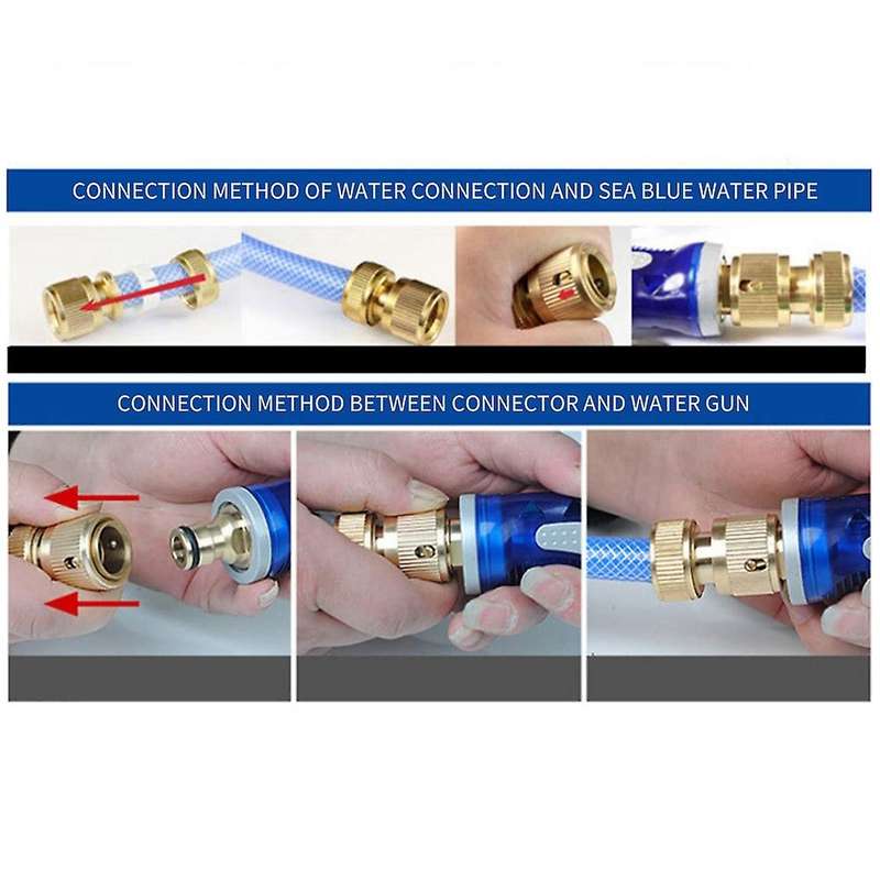 4pcs/set Copper 1/2inch 3/4inch Quick Connector Tap Set Adapter