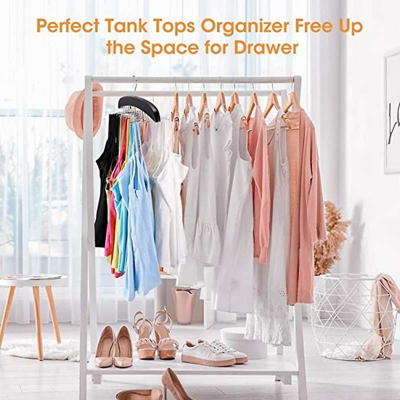 Tank Top Hanger, 24 Large Capacity,camisole Organizer for Tank Tops-a
