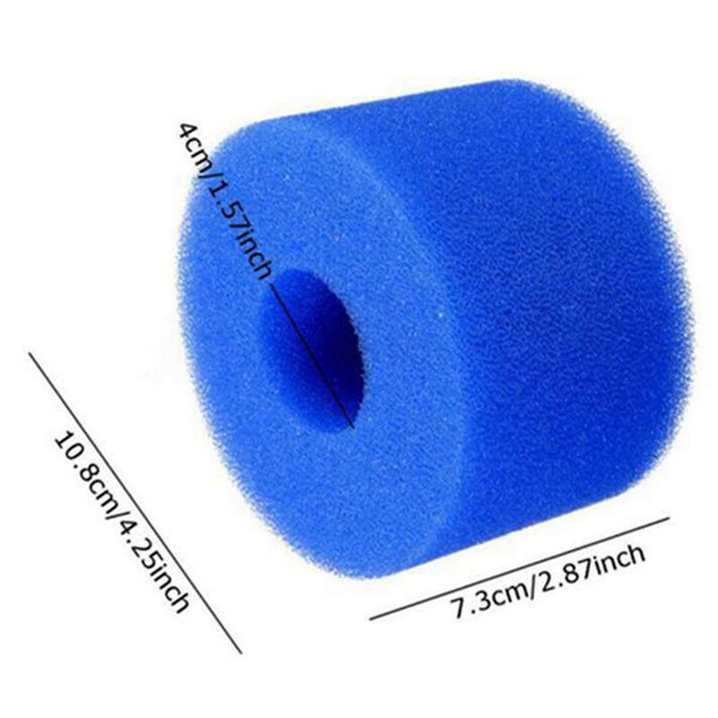 8pcs Swimming Pool Filter Water Pump Filter Pump S1 Washable Bio Foam