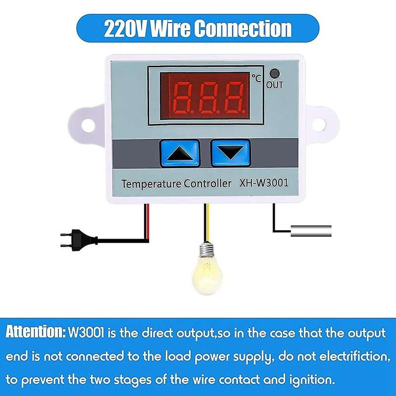 Digital Temperature Controller Xh-w3001 110-220v Module