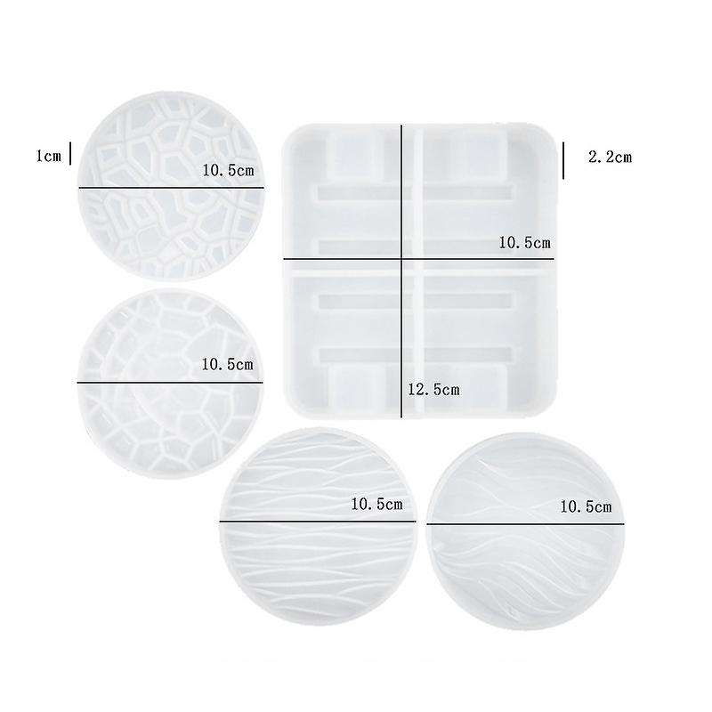 Coaster Resin Mold,with Coaster Stand Storage Molds,for Home
