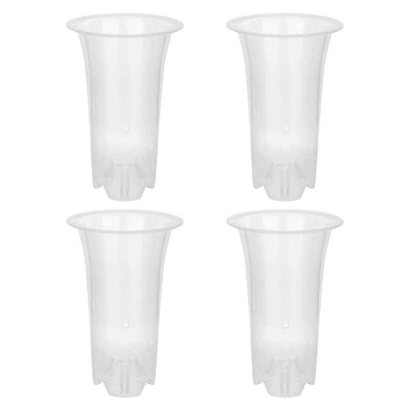 5 Inch 8pcs Plastic Orchid Pot for Home Garden Flower Shop Decoration