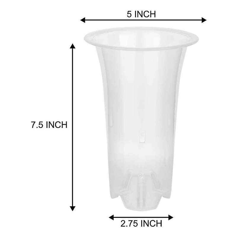 5 Inch 8pcs Plastic Orchid Pot for Home Garden Flower Shop Decoration