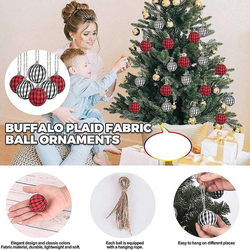 14 Pcs Lattice Ball Christmas Ball Ornament Hanging Ornament