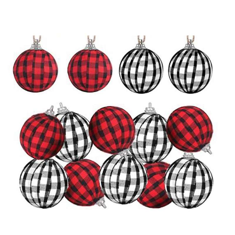 14 Pcs Lattice Ball Christmas Ball Ornament Hanging Ornament