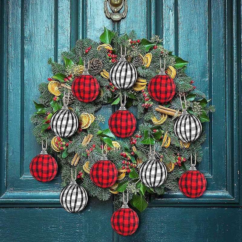 14 Pcs Lattice Ball Christmas Ball Ornament Hanging Ornament