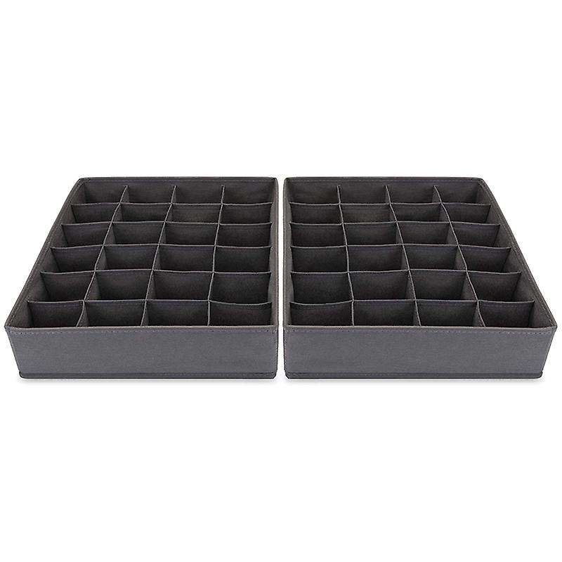 Clothes Drawer Divider -foldable with 24 Cells for Underwear Storage