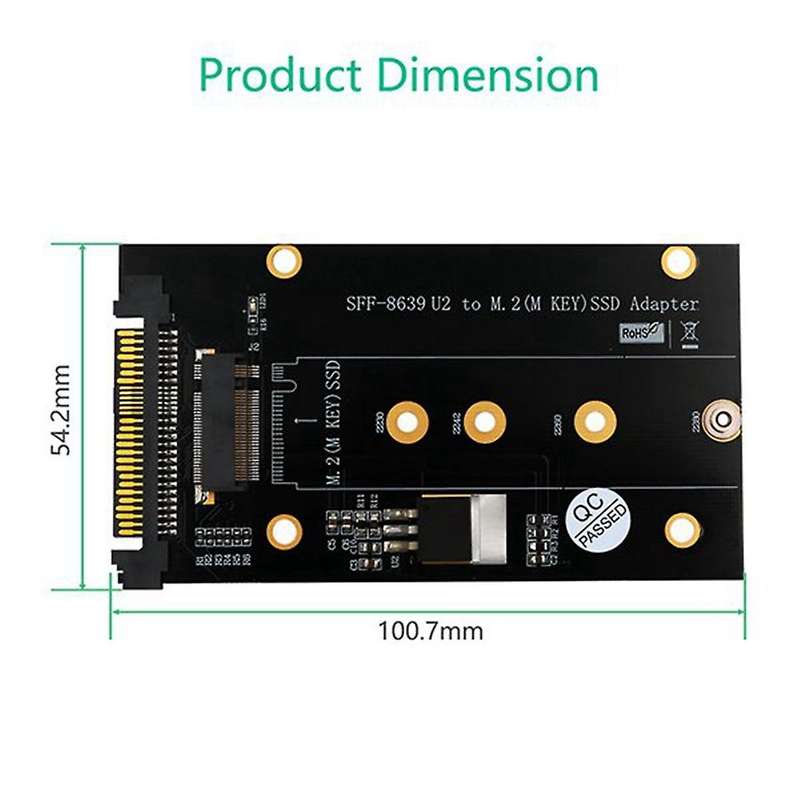 Ssd Adapter Card Set M.2 Key M Ssd for Nvme Ssd 2230/2242/2260/2280