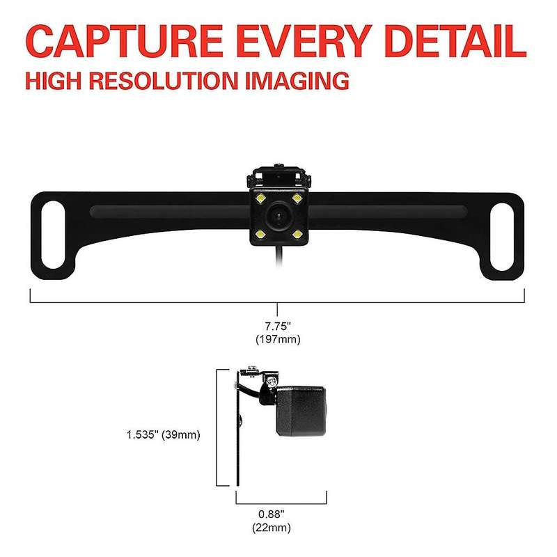 Car Rear View Car Reversing Camera License Plate Frame 170 Camera